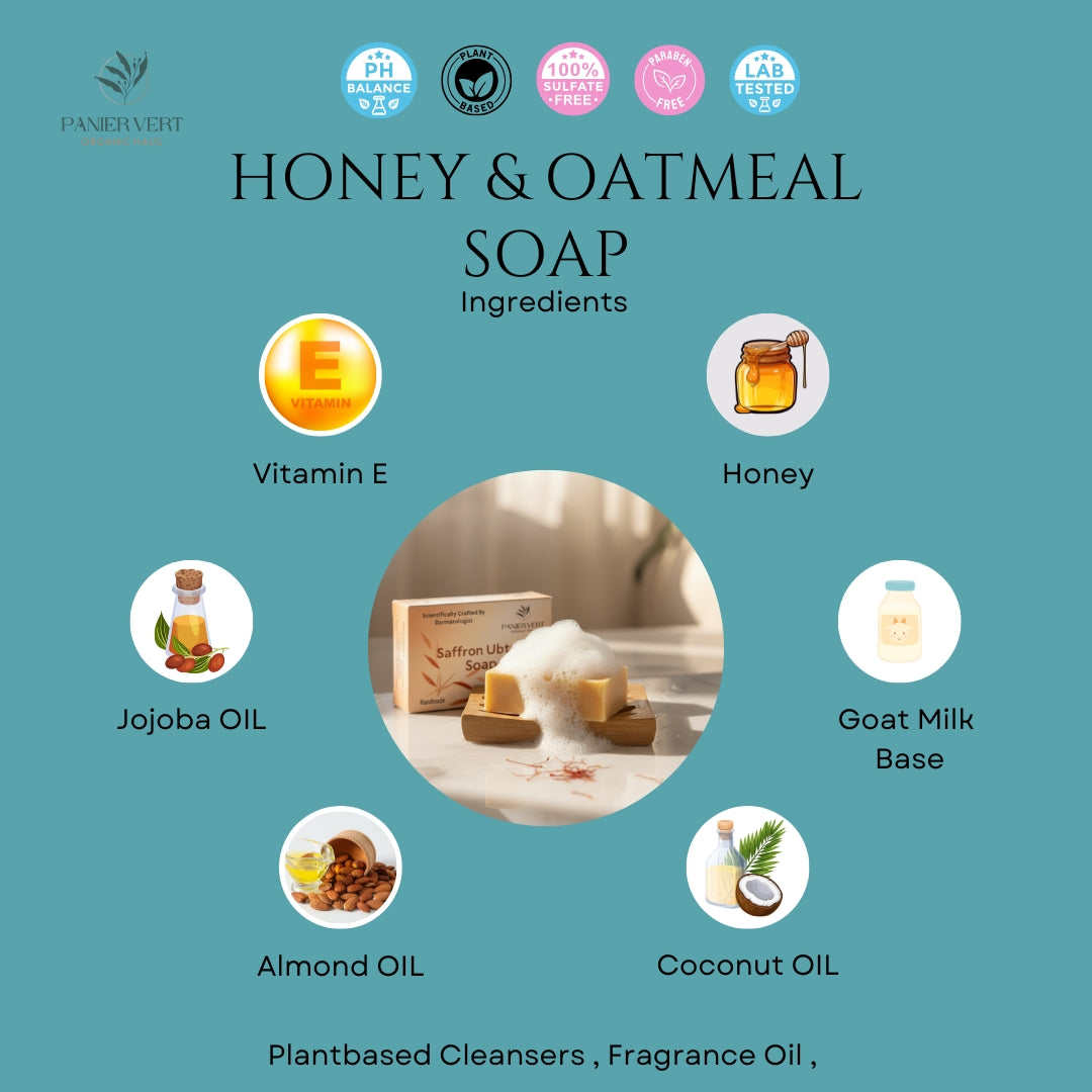 Panier Vert Organic Haus: Honey & Oatmeal Soap