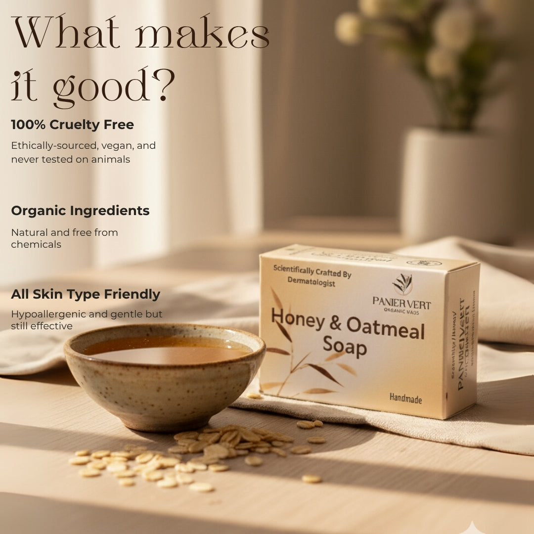 Panier Vert Organic Haus: Honey & Oatmeal Soap