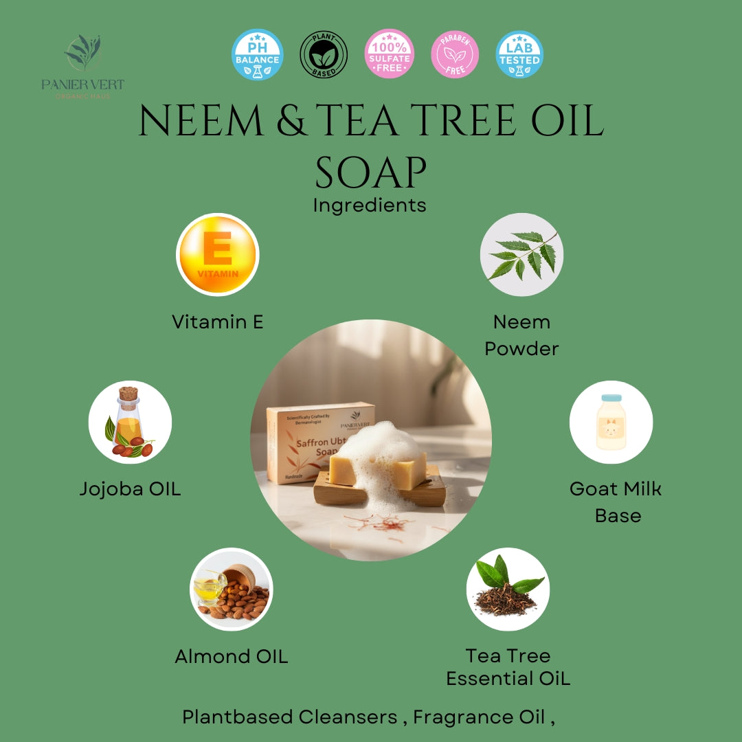 Panier Vert | Neem & Tea Tree Oil Soap
