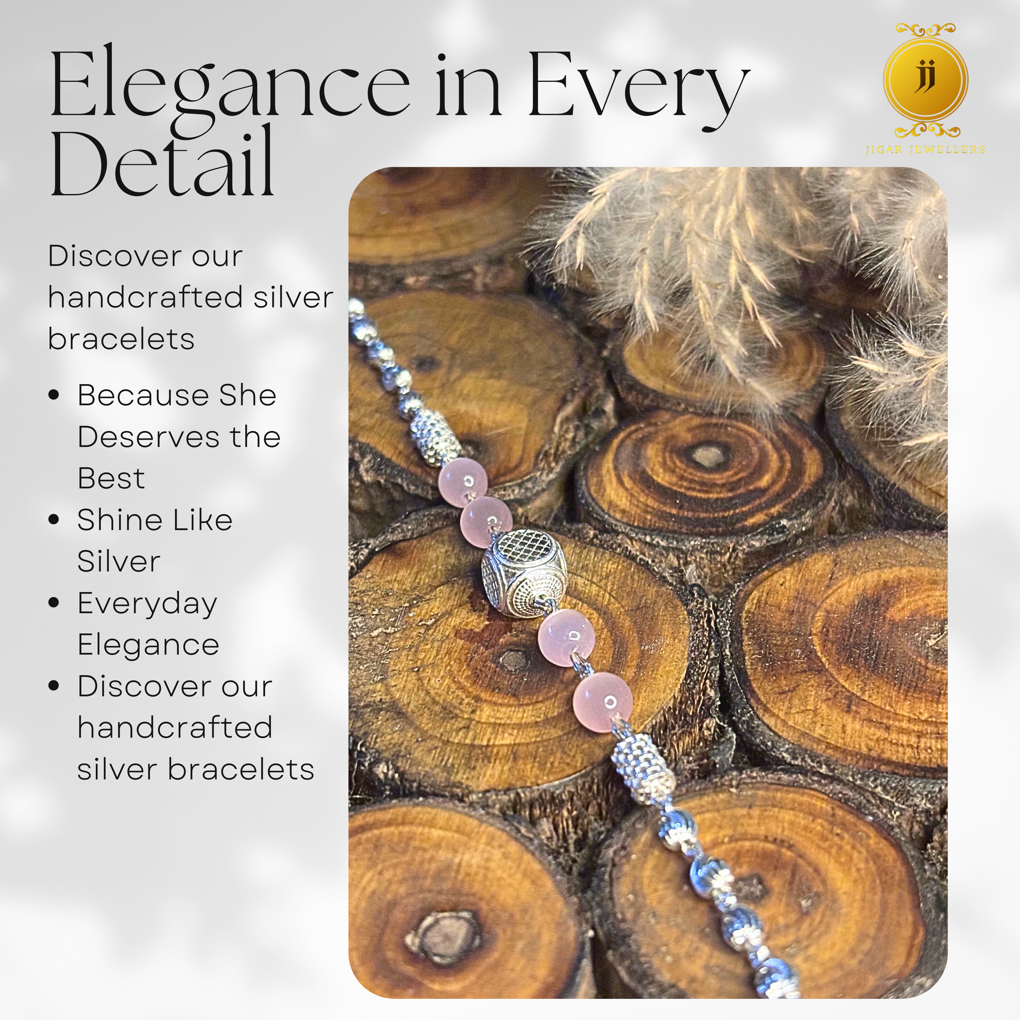 Pure Silver Rose Radiance Bracelets For Her 4.97 Silver [with silver bill]