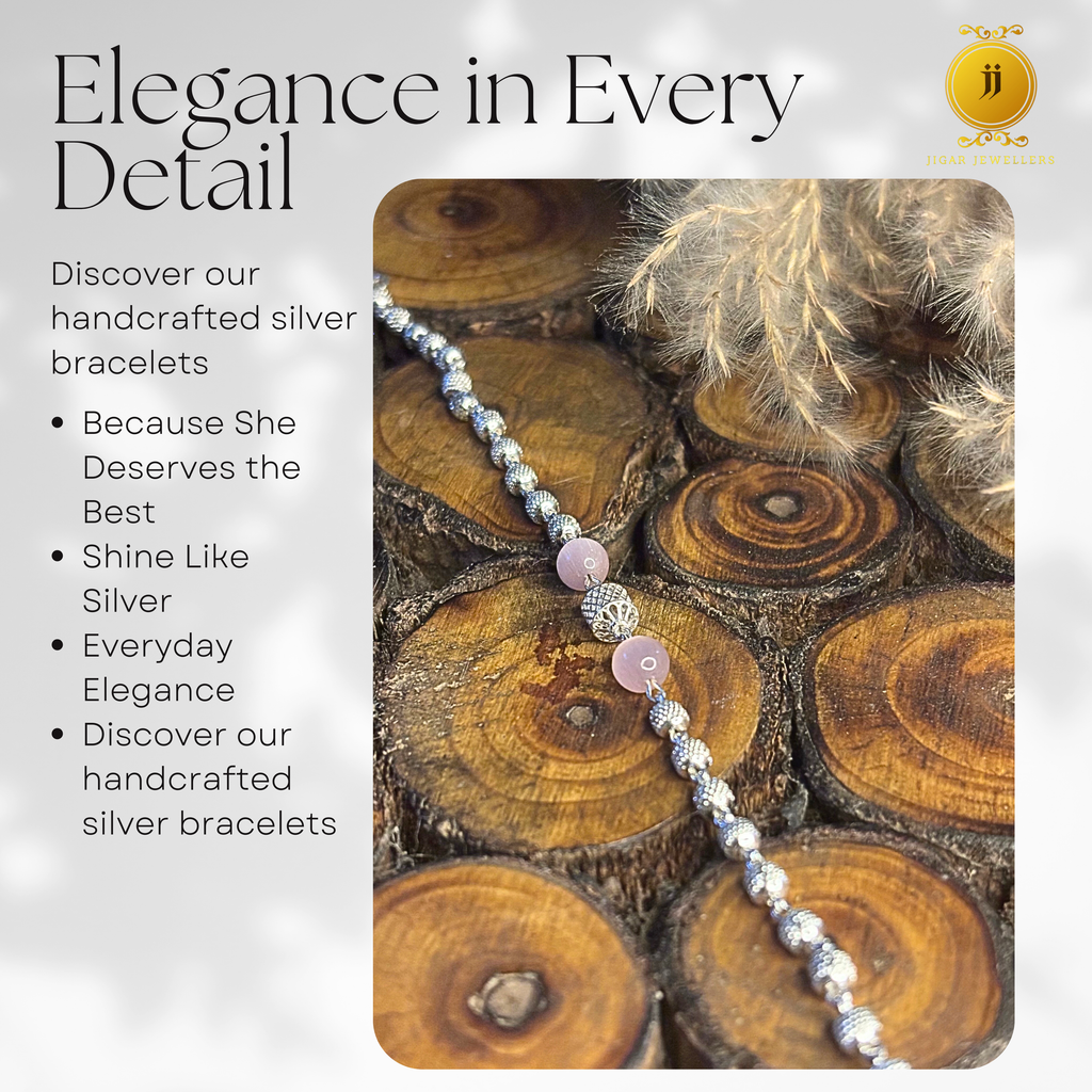 Pure Silver Whisper Pink Cat's Eye Bracelets For Her 5.33g Silver [with silver bill]
