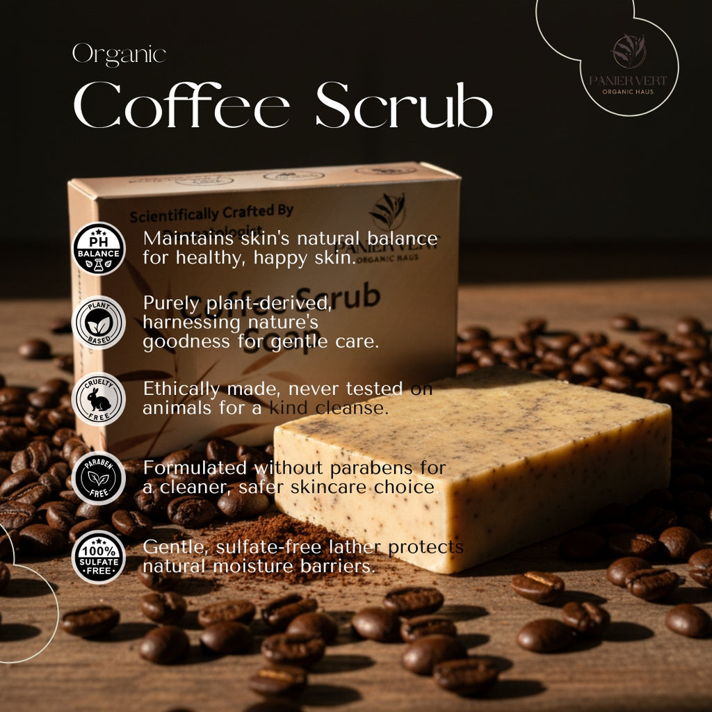 Panier Vert Organic Haus: Coffee Scrub Soap