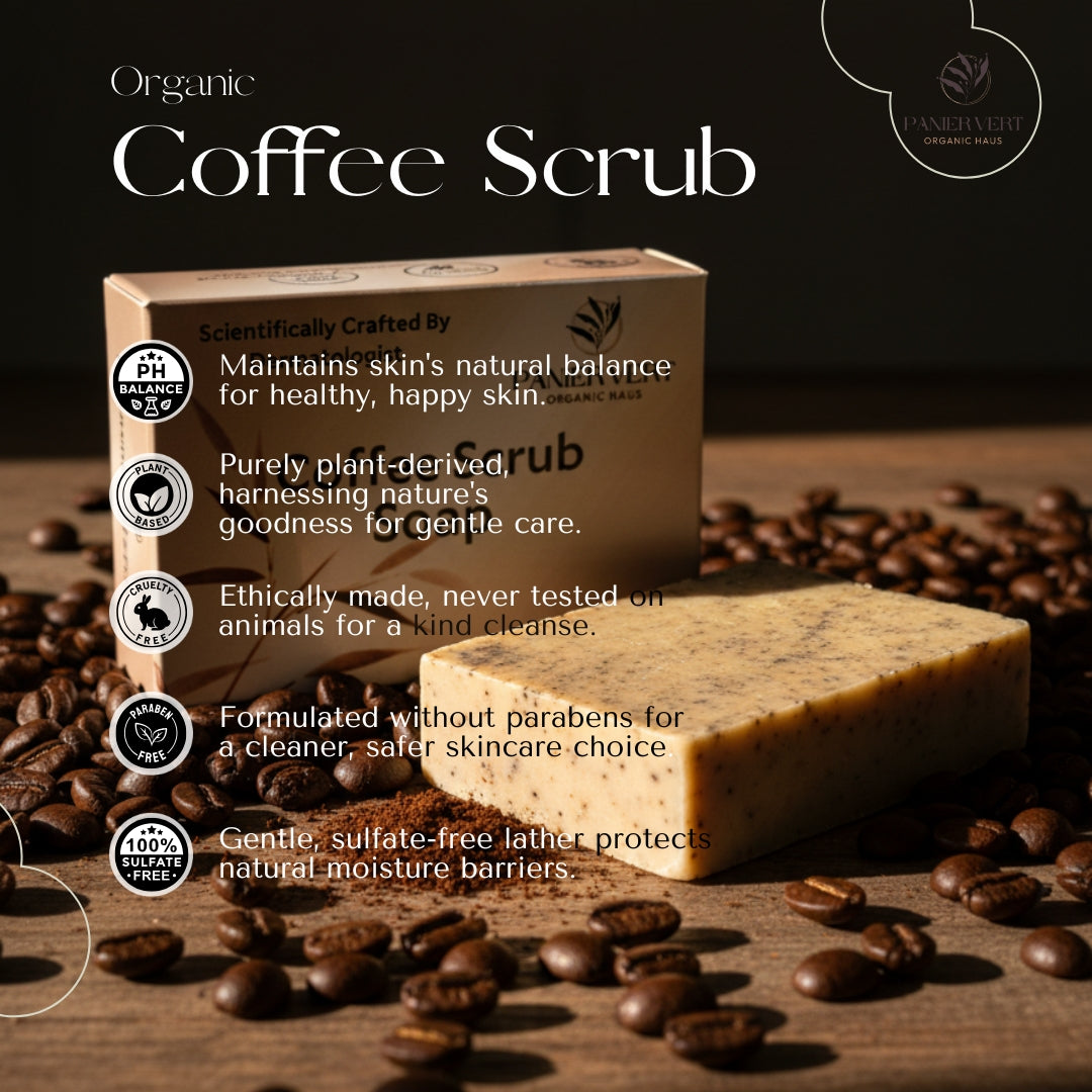 Panier Vert Organic Haus: Coffee Scrub Soap