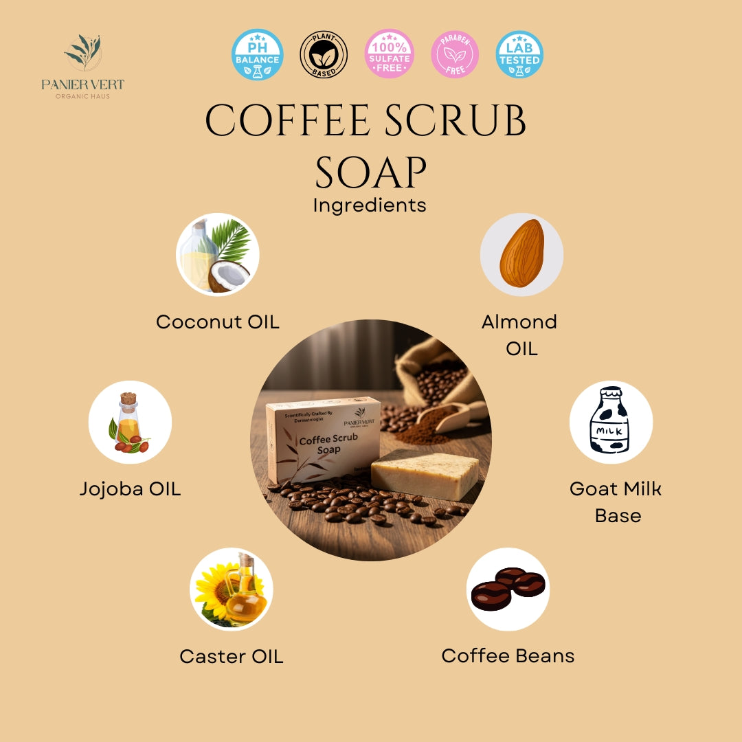 Panier Vert Organic Haus: Coffee Scrub Soap